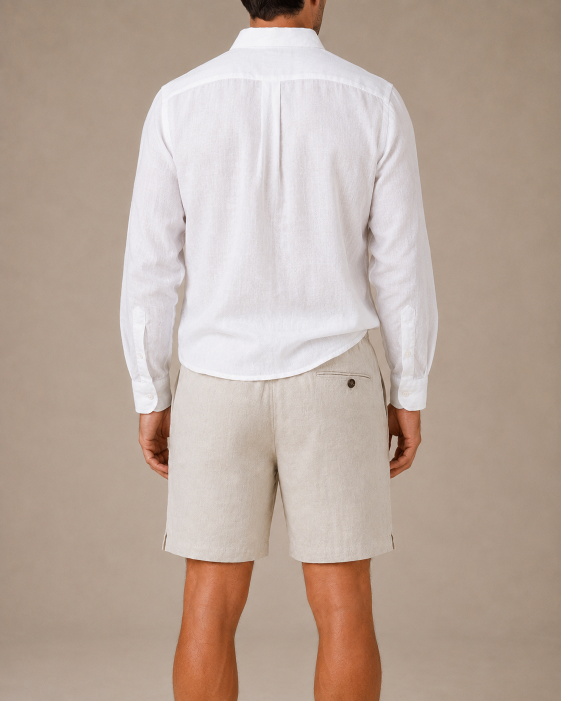 Classic Natural Linen Shorts
